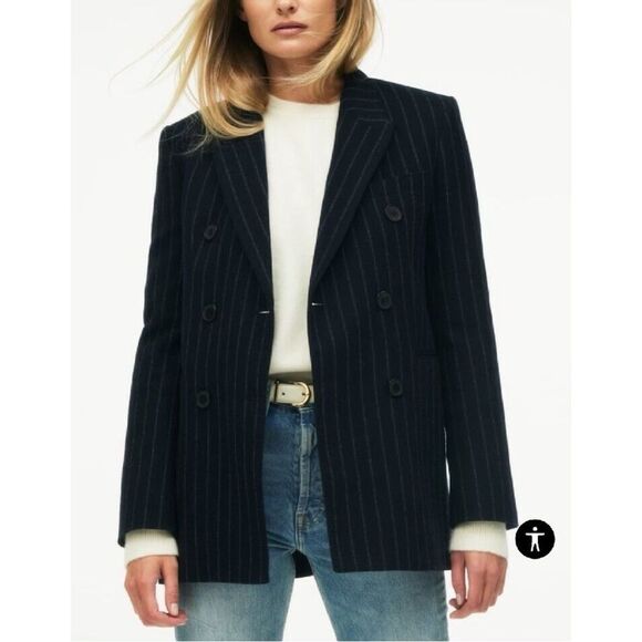 NWT Zara Into the Classics Limited Edition Wool Blend Double Breasted Blazer - Picture 4 of 11